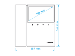 COMMAX CDV-43K2 barevný sluchátkový videotelefon 