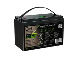 Baterie LiFePO4 12,8V 100Ah GETI GBL-12-100DV2 Displej
