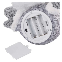 LED vánoční skřítek, 35 cm, 3x AA, vnitřní, teplá bílá