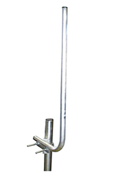 Anténní držák síta na stožár s třmenem průměr trubky 28mm TPG výška 63cm