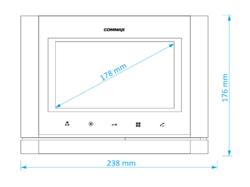 COMMAX CDV-70MD bílý/DRC-40K sada videotelefonu a dveřní stanice