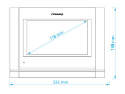 COMMAX CDV-704MAD bílý/40KHD sada videotelefonu a dveřní stanice