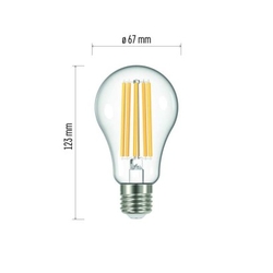 LED žárovka Filament A67 17W E27 neutrální bílá