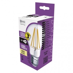 LED žárovka Filament A60 A++ 8W E27 teplá bílá