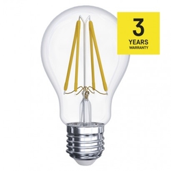 LED žárovka Filament A60 A++ 8W E27 teplá bílá