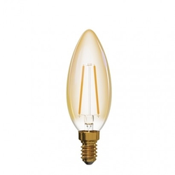 LED žárovka Vintage Candle 2W E14 teplá bílá+