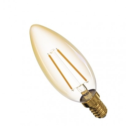 LED žárovka Vintage Candle 2W E14 teplá bílá+