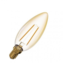 LED žárovka Vintage Candle 2W E14 teplá bílá+