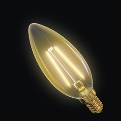 LED žárovka Vintage Candle 2W E14 teplá bílá+