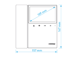 COMMAX CDV-43K2 bílý/DRC-40K sada videotelefonu a dveřní stanice