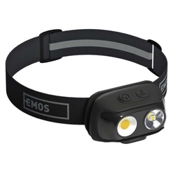 COB LED nabíjecí čelovka P3542, 500lm, 130m, Li-pol 1200 mAh