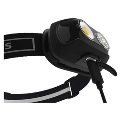COB LED nabíjecí čelovka P3542, 500lm, 130m, Li-pol 1200 mAh