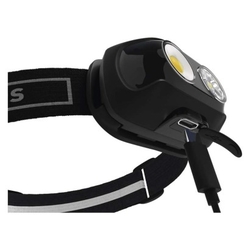 COB LED nabíjecí čelovka P3542, 500lm, 130m, Li-pol 1200 mAh