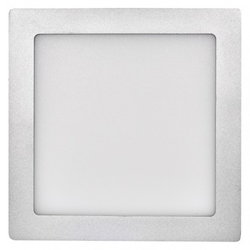 LED panel 224×224, čtvercový přisazený stříbrný, 18W neut.b.