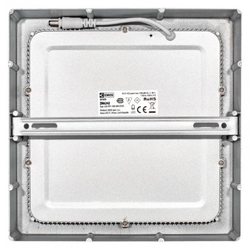 LED panel 224×224, čtvercový přisazený stříbrný, 18W neut.b.