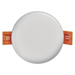 LED panel 75mm, kruhový vestavný bílý, 6W neut. bíla, IP65
