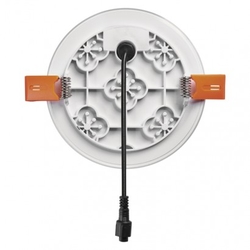 LED panel 125mm, kruhový vestavný bílý, 11W neutr. b., IP65