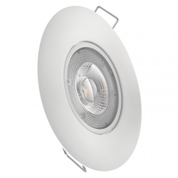 LED bodové svítidlo Exclusive bílé, kruh 5W teplá bílá
