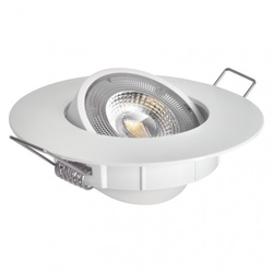 LED bodové svítidlo Exclusive bílé, kruh 5W neutrální bílá