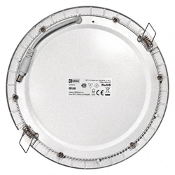 LED panel 225mm, kruhový vestavný stříbrný, 18W neutr. bílá