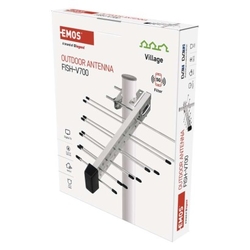 Anténa univerzální VILLAGE FISH–V700, DVB-T2, DAB, filtr LTE/4G/5G