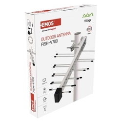 Anténa univerzální VILLAGE FISH–V700, DVB-T2, DAB, filtr LTE/4G/5G