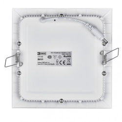 LED panel 170×170, čtvercový vestavný bílý, 12W teplá bílá