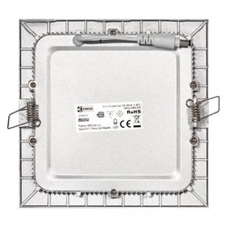 LED panel 170×170, čtvercový vestavný stříbrný, 12W neutr.b.