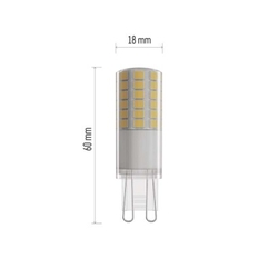 LED žárovka Classic JC / G9 / 4,2 W (40 W) / 470 lm / teplá bílá