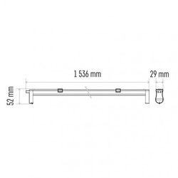 Svítidlo pro LED trubici 150 cm