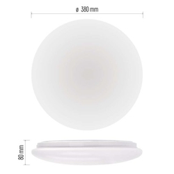 LED přisazené svítidlo FIONI, kruhové bílé 24W neutrální b., IP44