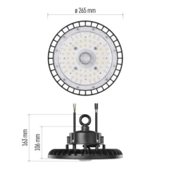 LED průmyslové závěsné svítidlo HIGHBAY ASTER 120° 100W