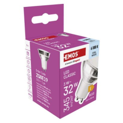 LED žárovka Classic MR16 / GU10 / 3 W (32 W) / 345 lm / studená bílá
