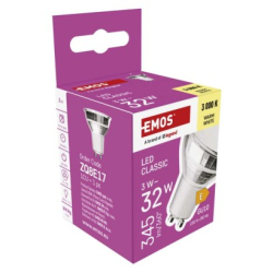 LED žárovka Classic MR16 / GU10 / 3 W (32 W) / 345 lm / teplá bílá