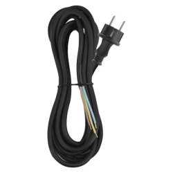Flexo šňůra guma/neopren 3×1,5mm2, 10m, černá