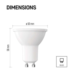 LED žárovka Classic MR16 / GU10 / 3 W (32 W) / 345 lm / teplá bílá
