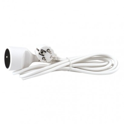 Prodlužovací kabel – spojka, 3m, bílý