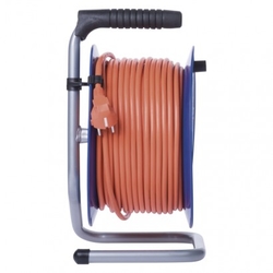 PVC prodlužovací kabel na bubnu – 4 zásuvky, 50m, 1,5mm2