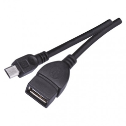USB kabel 2.0 A/F- micro B/M OTG 15cm
