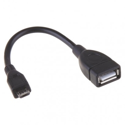 USB kabel 2.0 A/F- micro B/M OTG 15cm