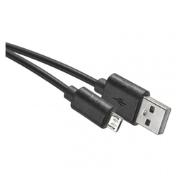 USB kabel 2.0 A/M - micro B/M 0,2m černý, Quick Charge