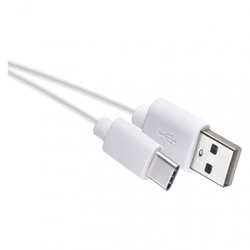 USB kabel 2.0 A/M - C/M 0,2m bílý
