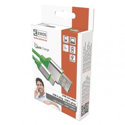 USB kabel 2.0 A/M - C/M 1m zelený