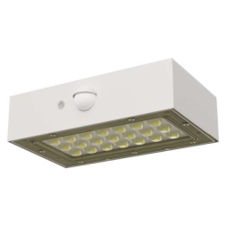 Solární LED svítidlo BRIXO s pohybovým čidlem, bílé, neutrální bílá