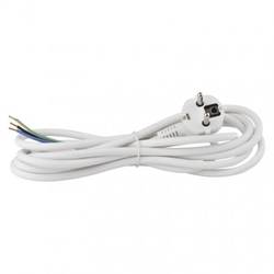 Flexo šňůra PVC 3× 1,5mm2, 3m, bílá