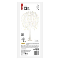LED svítící stromek, 120 cm, venkovní i vnitřní, teplá bílá