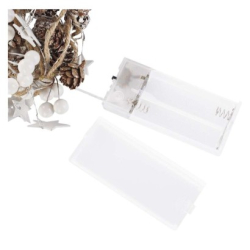 LED vánoční girlanda – šišky, 1,7 m, 2x AA, vnitřní, teplá bílá