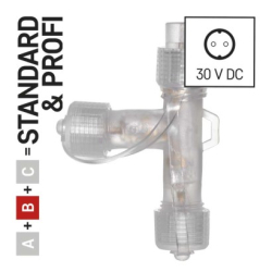 Rozbočovač T pro spojovací řetězy Standard transparentní, venkovní i vnitřní