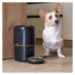 Dávkovač krmiva Pet Care, 4 l, černý