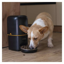Dávkovač krmiva Pet Care, 4 l, černý